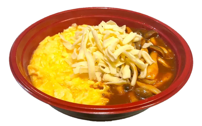 きのこチーズオムライス丼